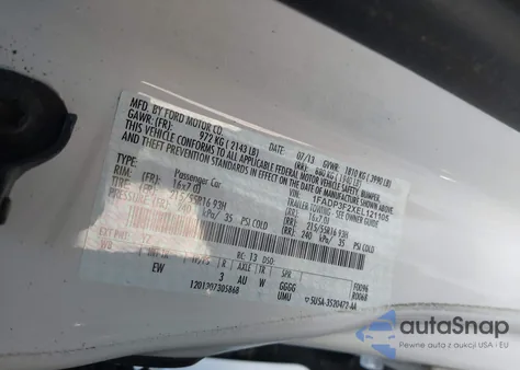 2014 Ford Focus Se из США, поврежденный, VIN 1FADP3F2XEL121105